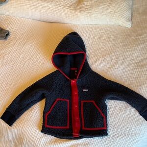 Patagonia Fleece Jacket with Red Accents